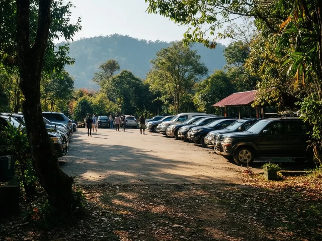 Return view of Doi Lanka Noi from the ranger station car park