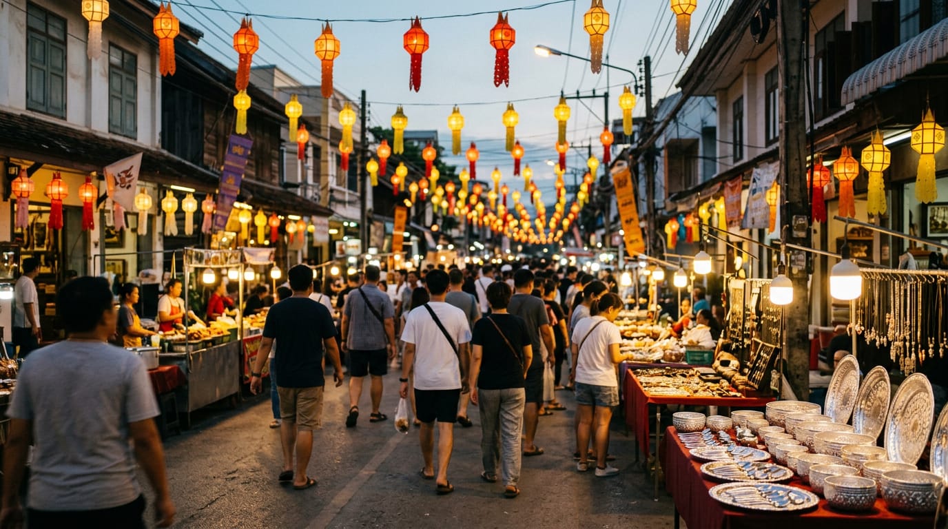 Saturday Walking Street (Wua Lai Road)