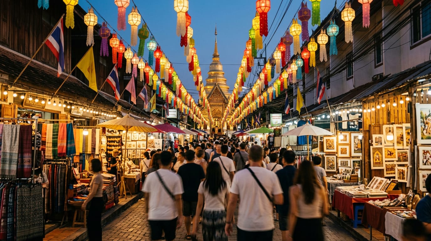Sunday Walking Street (Ratchadamnoen Road)