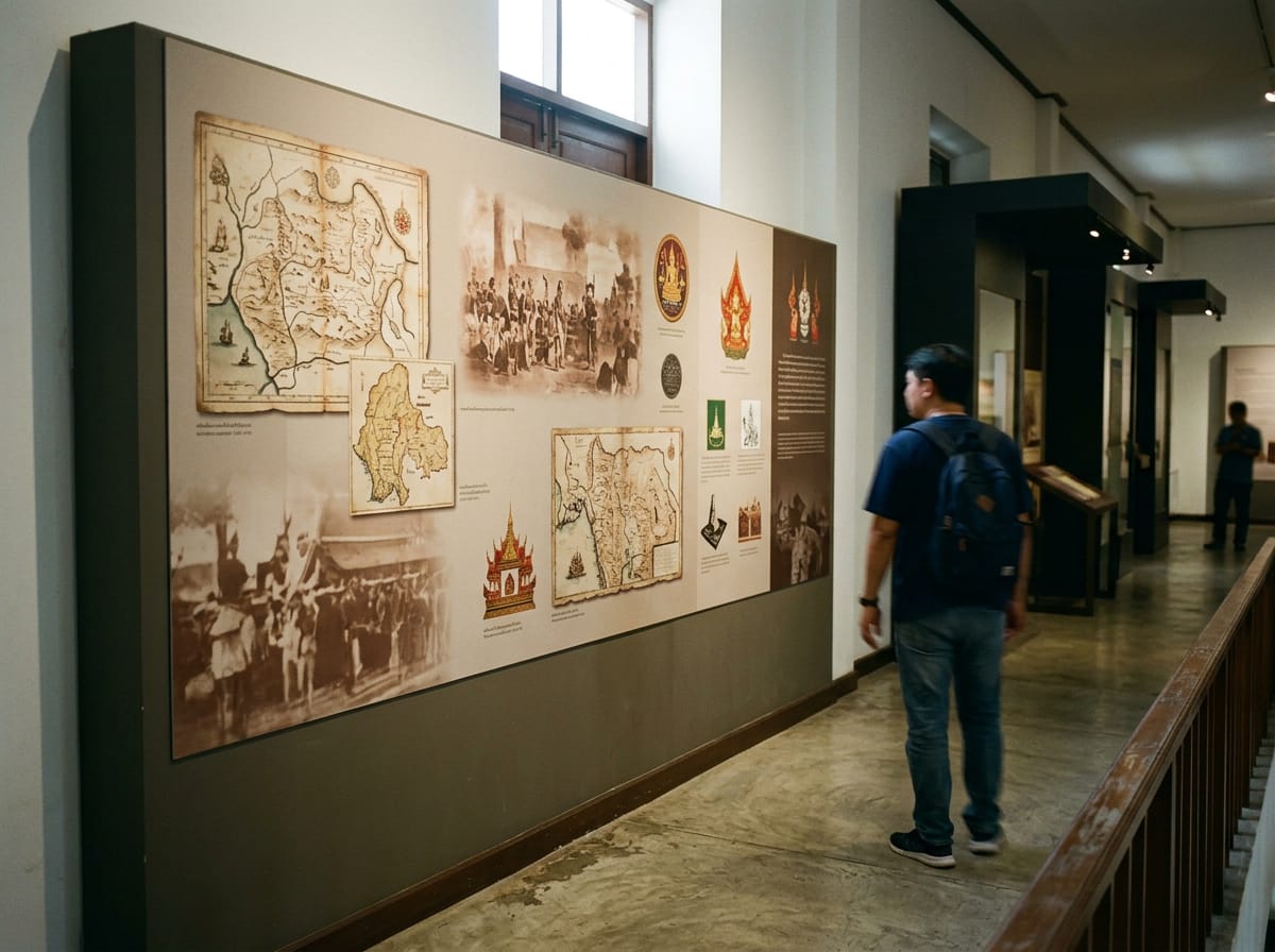 Display panel covering the Burmese occupation of Chiang Mai from 1558 to 1774